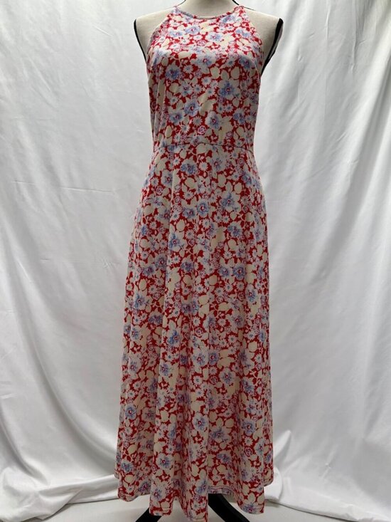 Chaps Dresses & Skirts - Chaps NWT Floral Halter Midi Dress Size M Cottage, Vacation